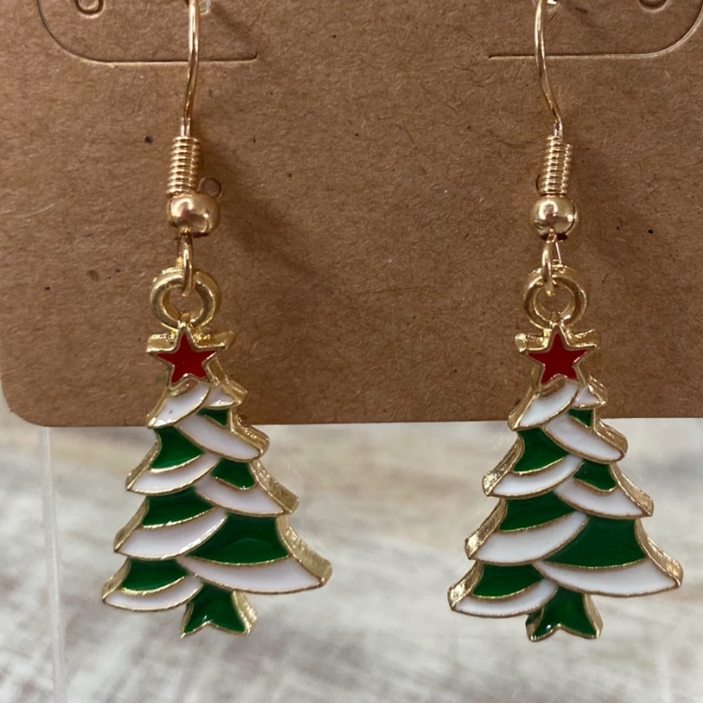 New Christmas Tree/Holiday/Festive Accessory Drop Earrings